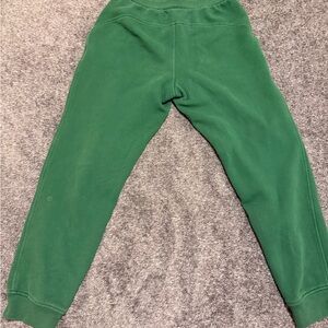 Lululemon Green Fleece Joggers Bottoms excellent condition